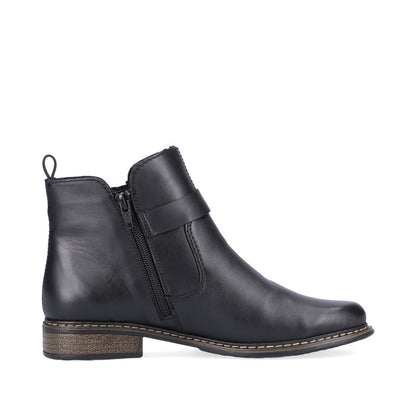Rieker Ladies Zip Feature Flat Ankle Boot