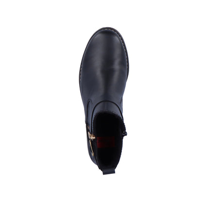 Rieker Ladies Zip Feature Flat Ankle Boot