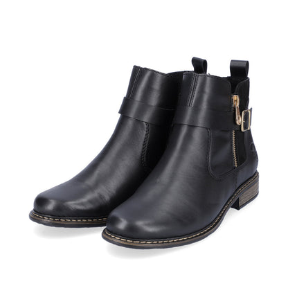 Rieker Ladies Zip Feature Flat Ankle Boot
