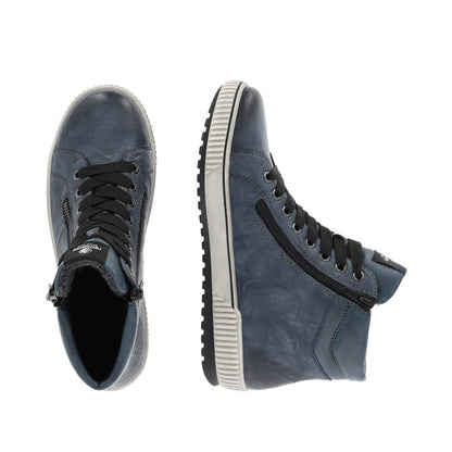 Remonte Ladies Zip Side lace Up High Top