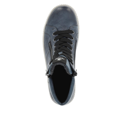 Remonte Ladies Zip Side lace Up High Top