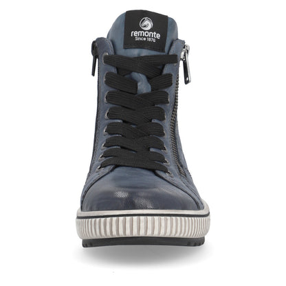 Remonte Ladies Zip Side lace Up High Top