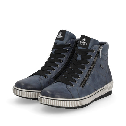 Remonte Ladies Zip Side lace Up High Top