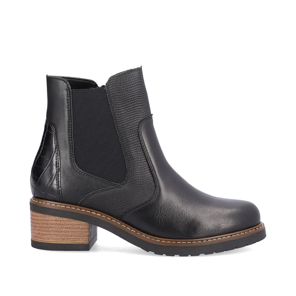 Remonte Ladies Block Heel Zip Ankle Boot