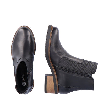 Remonte Ladies Block Heel Zip Ankle Boot