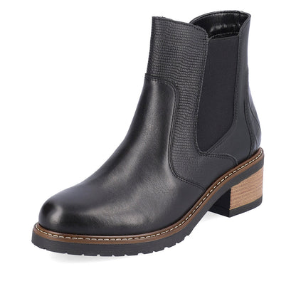 Remonte Ladies Block Heel Zip Ankle Boot