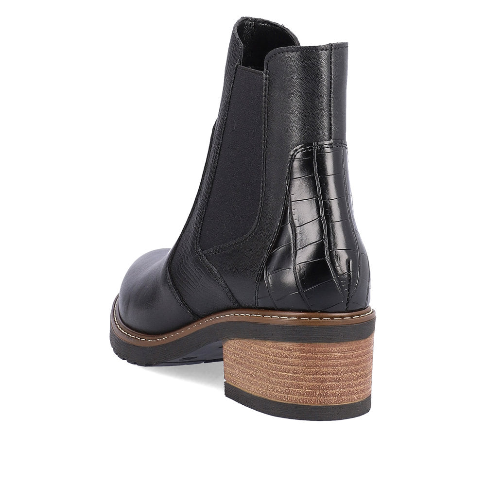 Remonte Ladies Block Heel Zip Ankle Boot