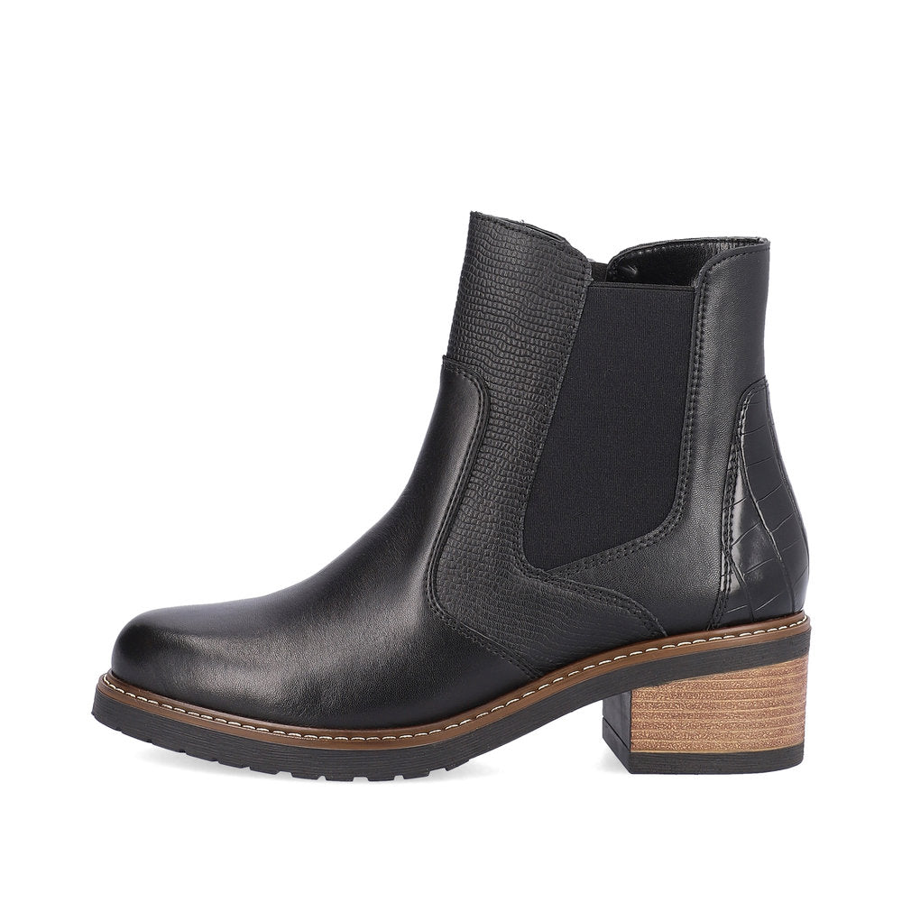 Remonte Ladies Block Heel Zip Ankle Boot