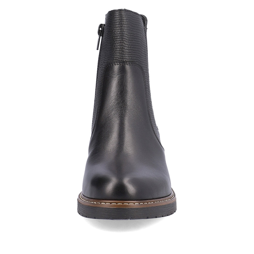 Remonte Ladies Block Heel Zip Ankle Boot
