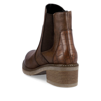 Remonte Ladies Block Heel Zip Ankle Boot
