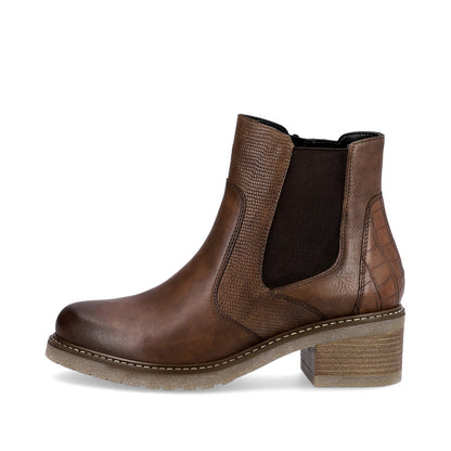 Remonte Ladies Block Heel Zip Ankle Boot