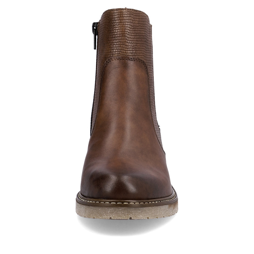 Remonte Ladies Block Heel Zip Ankle Boot