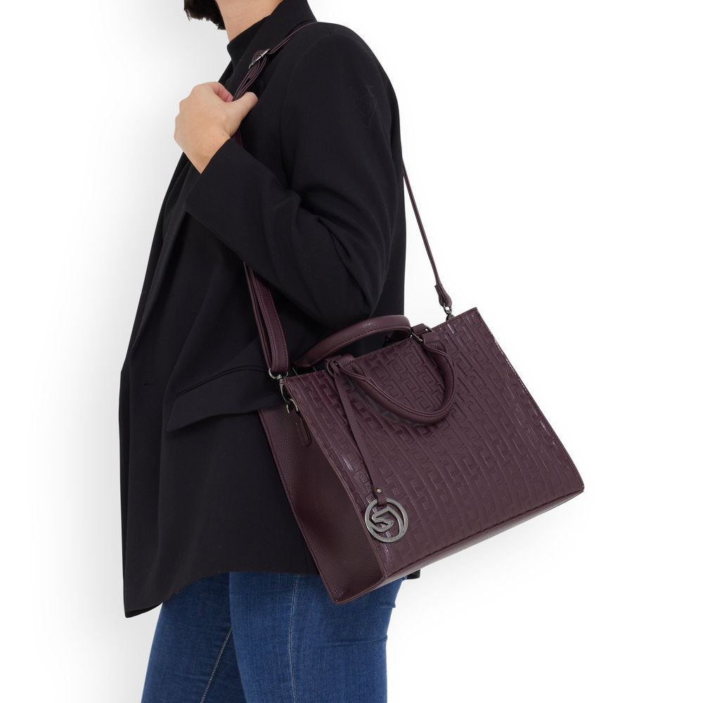 Remonte  Embossed Ladies Two Handle Box Bag