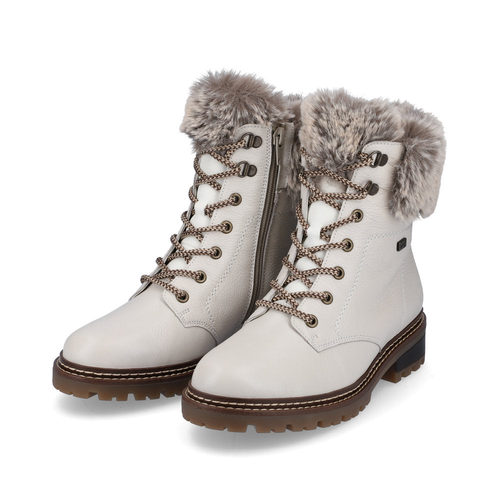 Remonte Faux Fur Trim Ladies Hiker Boot