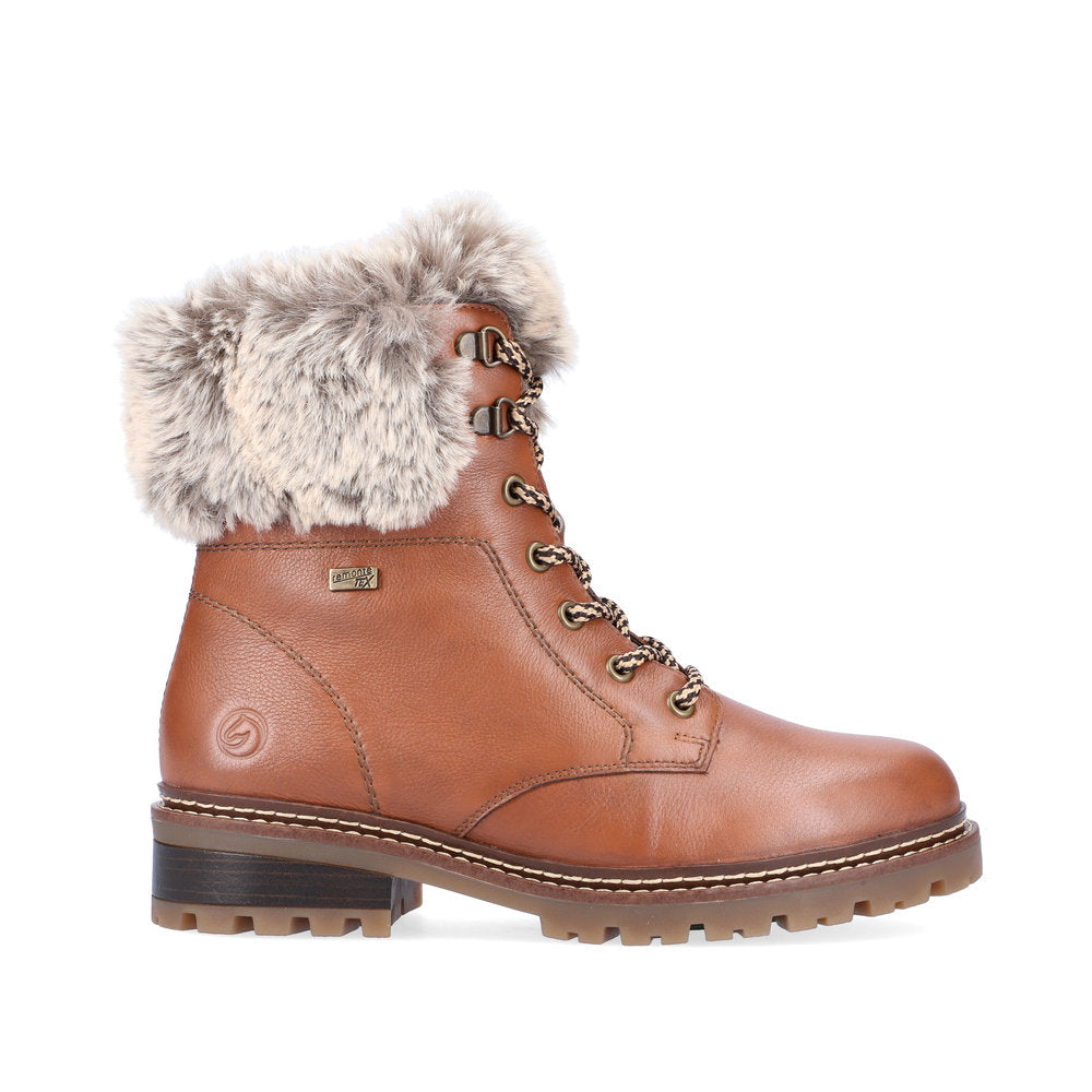 Remonte Faux Fur Trim Ladies Hiker Boot