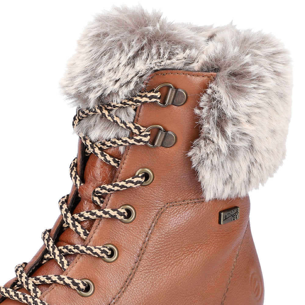 Remonte Faux Fur Trim Ladies Hiker Boot