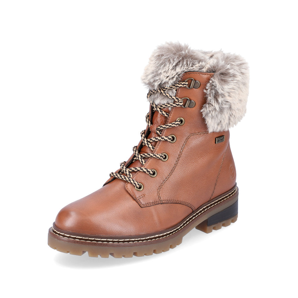 Remonte Faux Fur Trim Ladies Hiker Boot