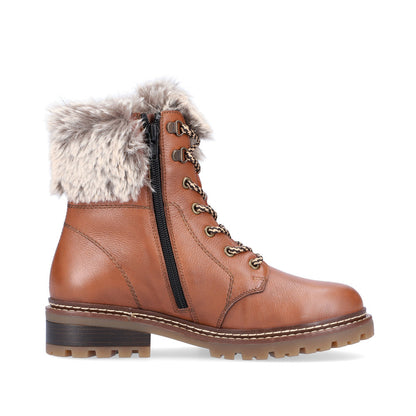 Remonte Faux Fur Trim Ladies Hiker Boot