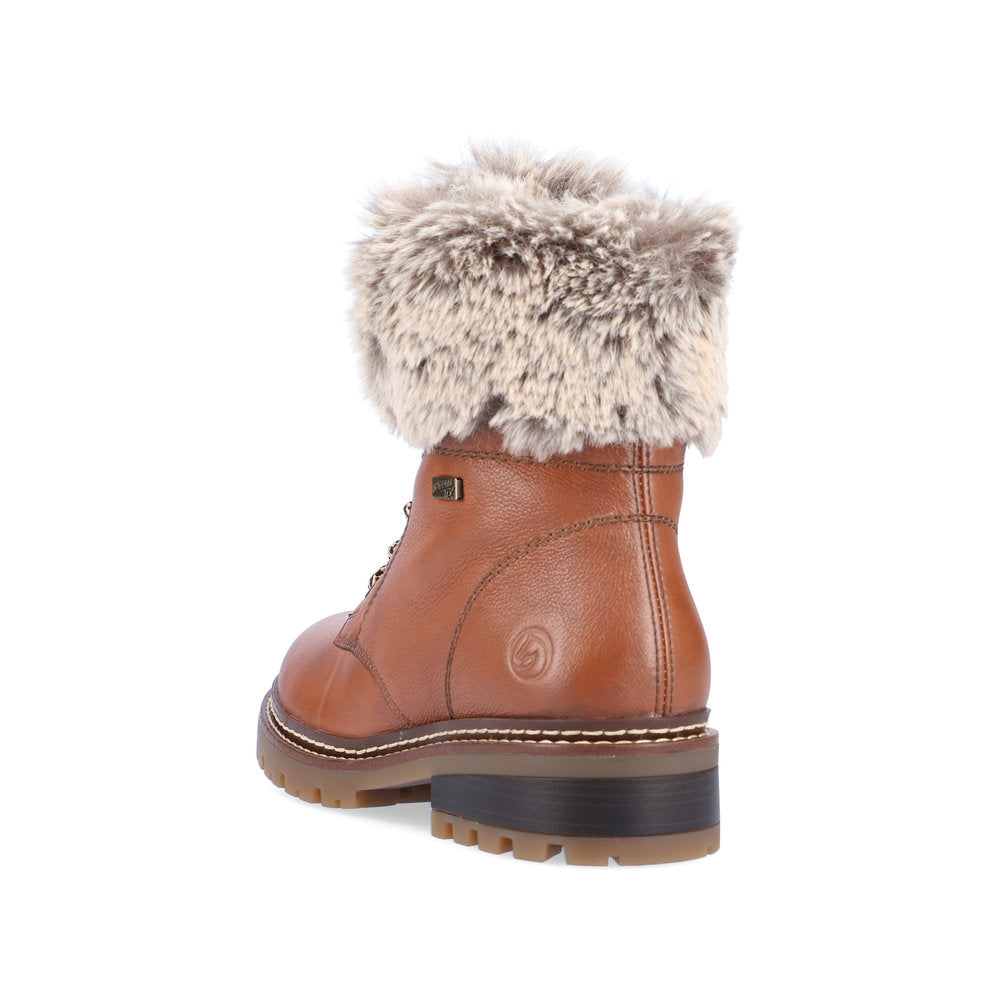 Remonte Faux Fur Trim Ladies Hiker Boot