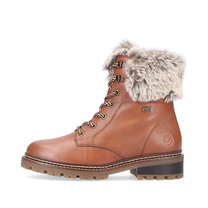 Remonte Faux Fur Trim Ladies Hiker Boot