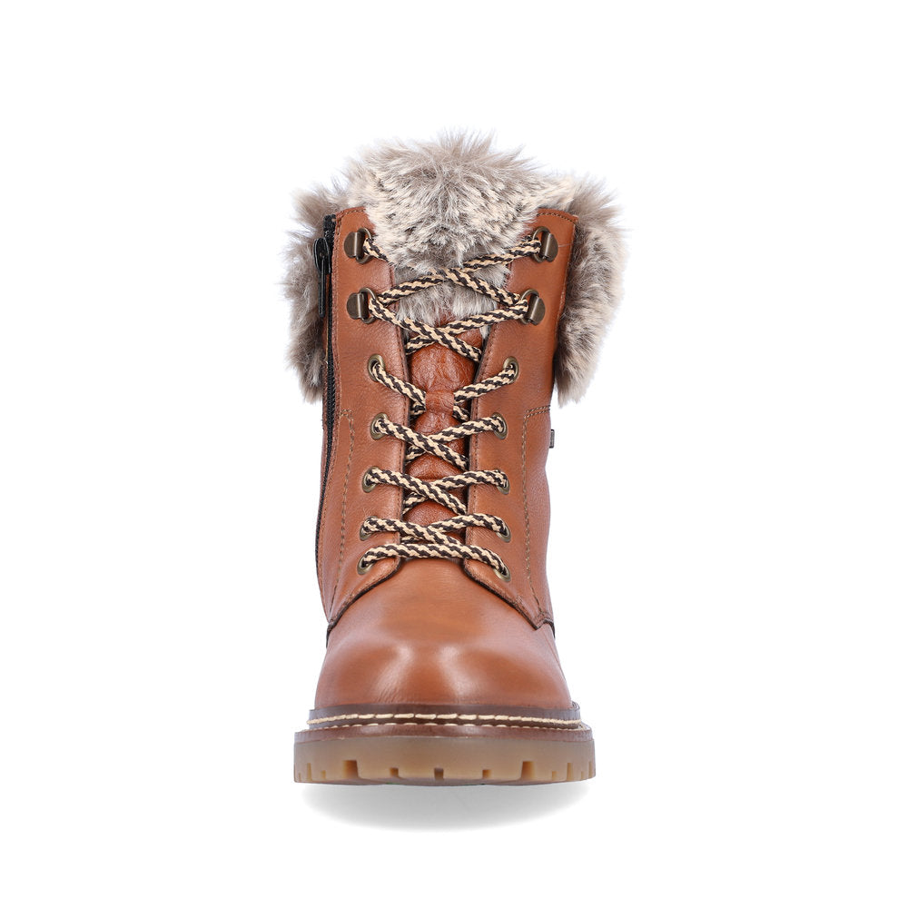 Remonte Faux Fur Trim Ladies Hiker Boot