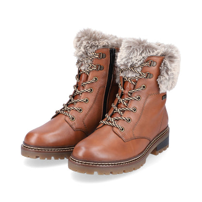 Remonte Faux Fur Trim Ladies Hiker Boot