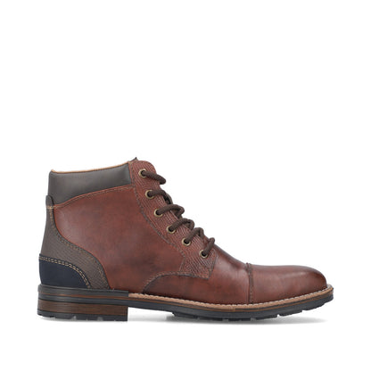 Rieker Mens Lace Up Ankle Boots