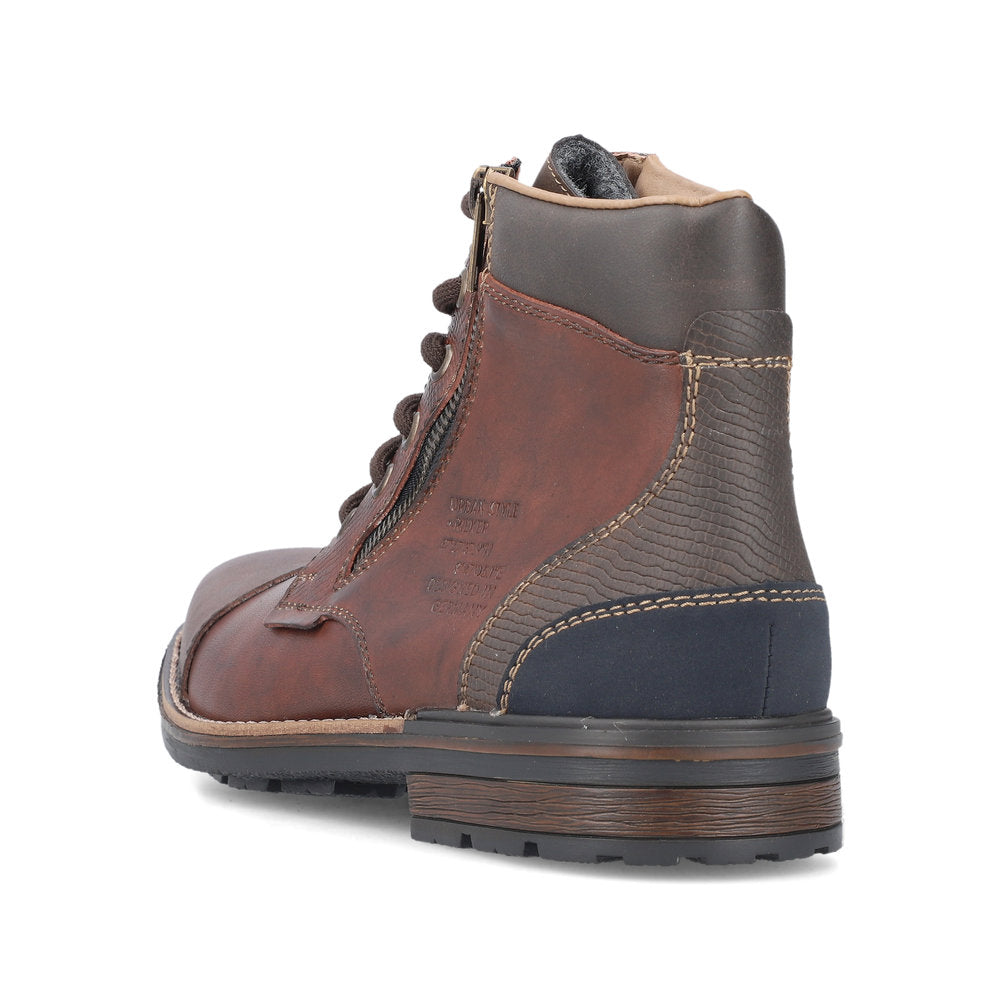 Rieker Mens Lace Up Ankle Boots