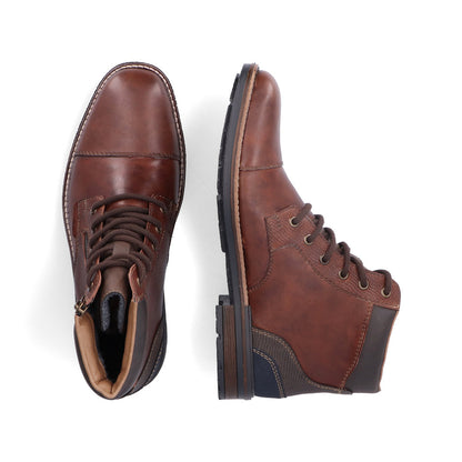 Rieker Mens Lace Up Ankle Boots