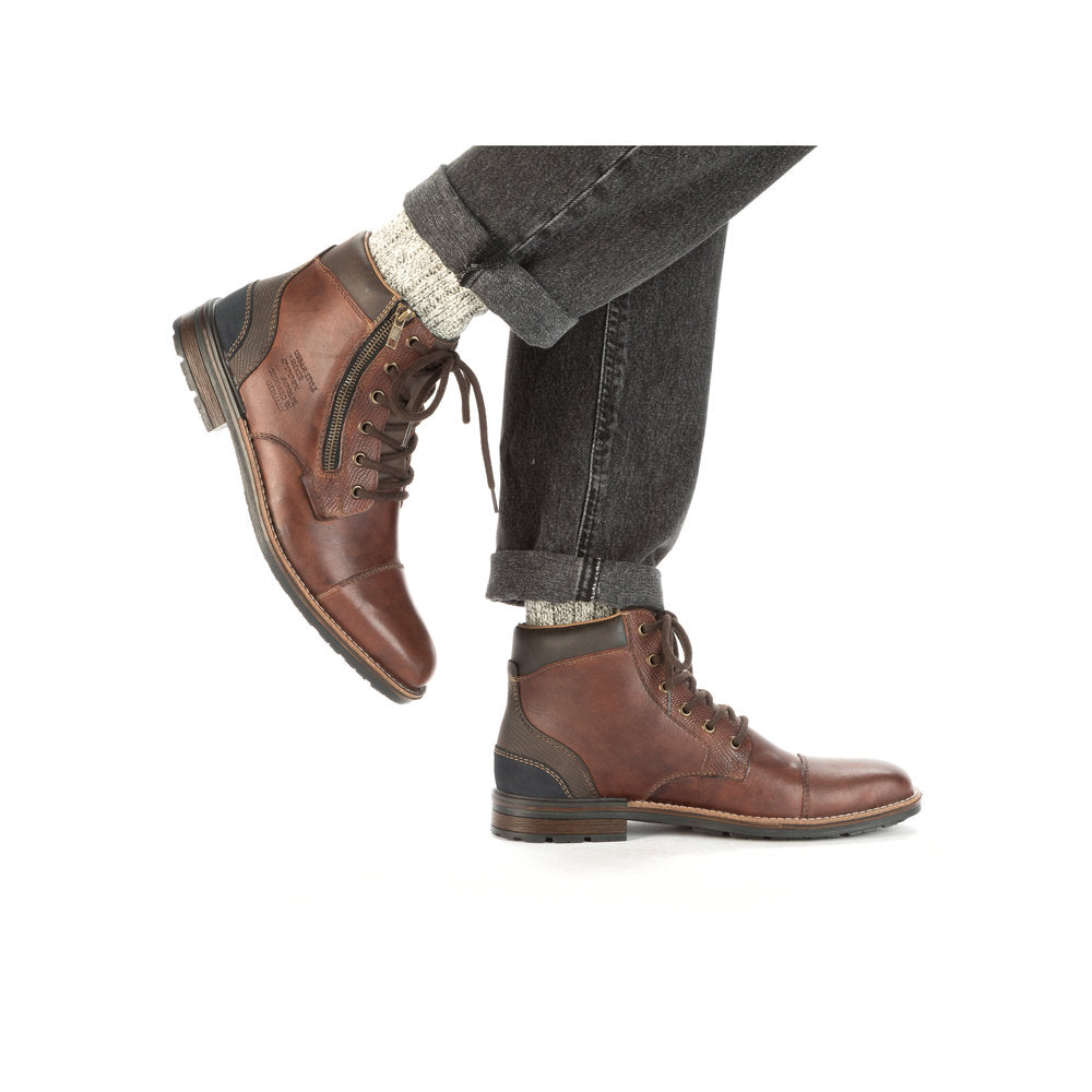 Rieker Mens Lace Up Ankle Boots