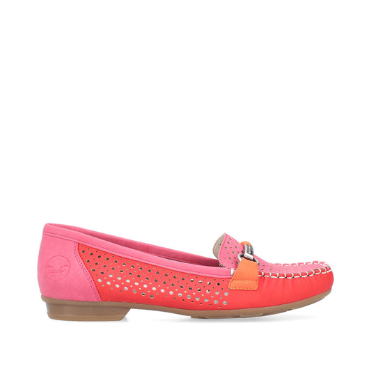 Rieker Ladies Perforated Loafer