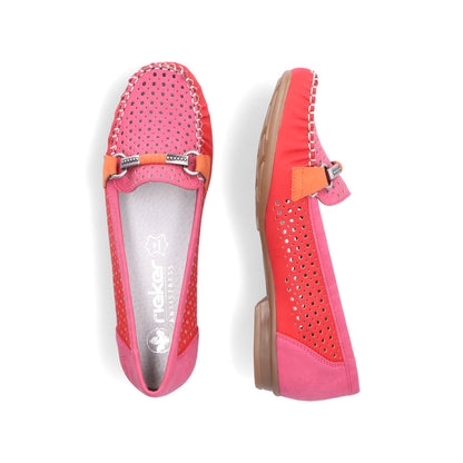 Rieker Ladies Perforated Loafer