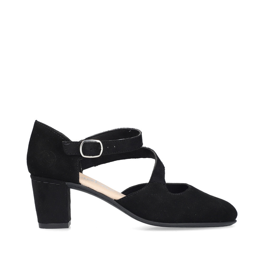 Rieker ladies Cross Strap Court Shoe