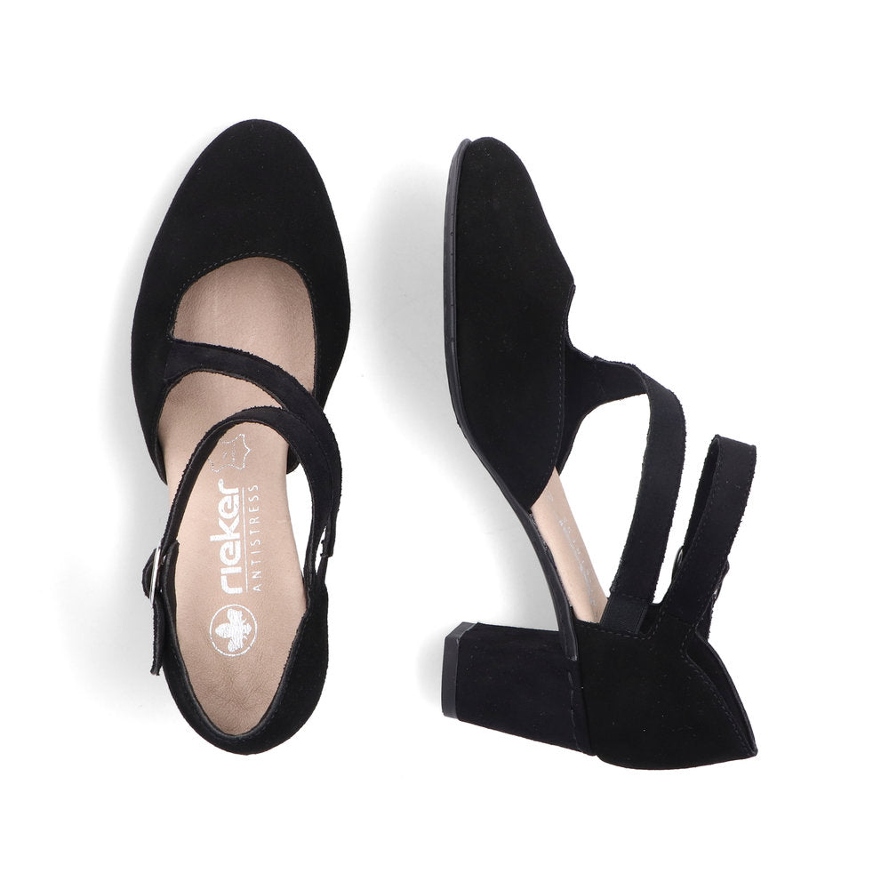 Rieker ladies Cross Strap Court Shoe
