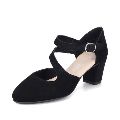 Rieker ladies Cross Strap Court Shoe