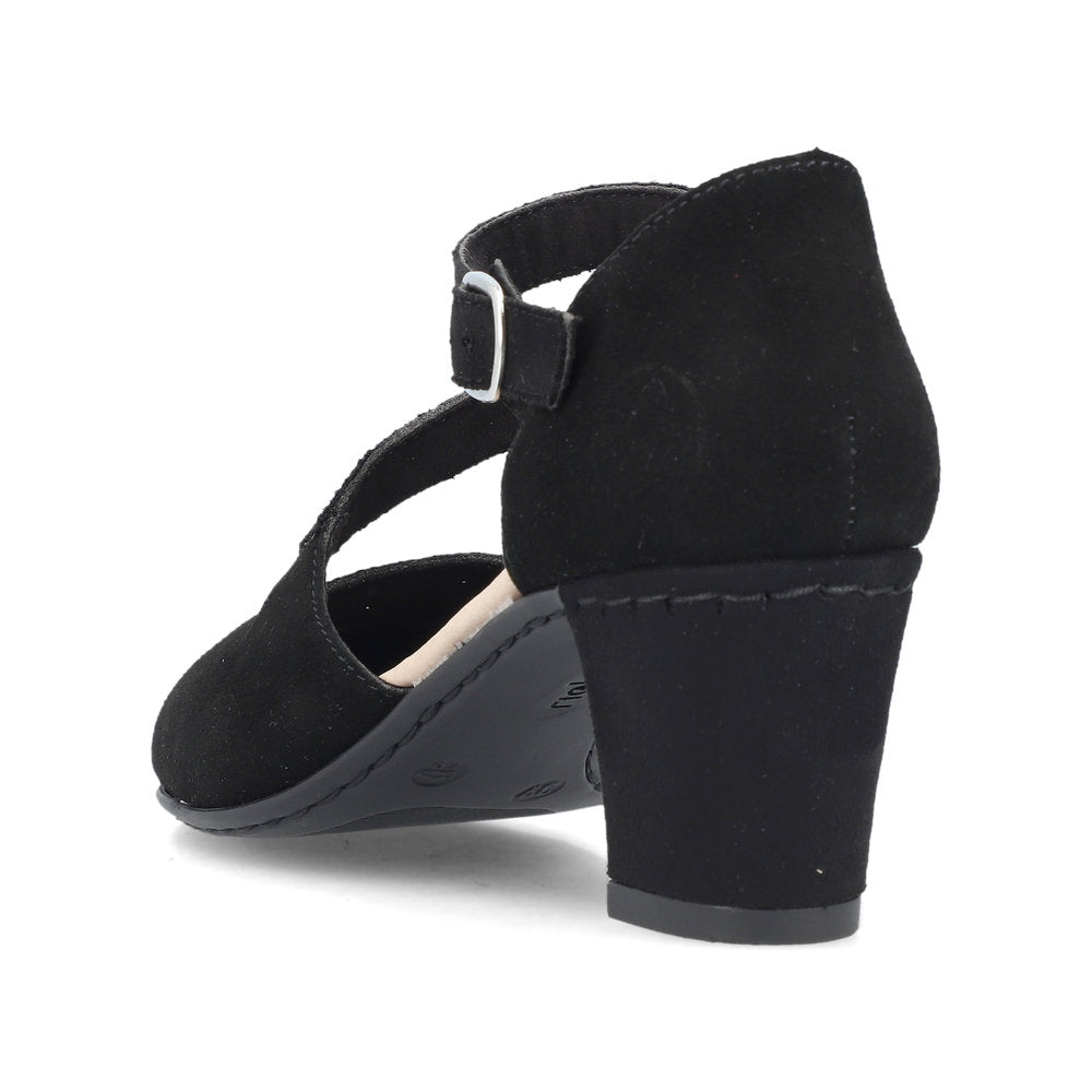 Rieker ladies Cross Strap Court Shoe