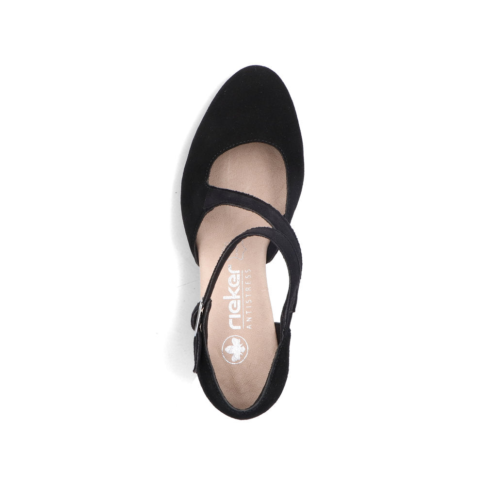 Rieker ladies Cross Strap Court Shoe