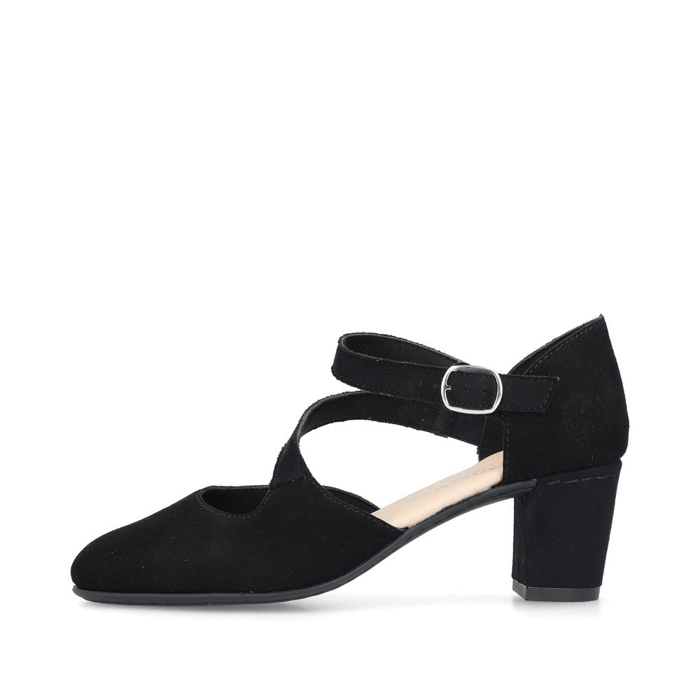 Rieker ladies Cross Strap Court Shoe