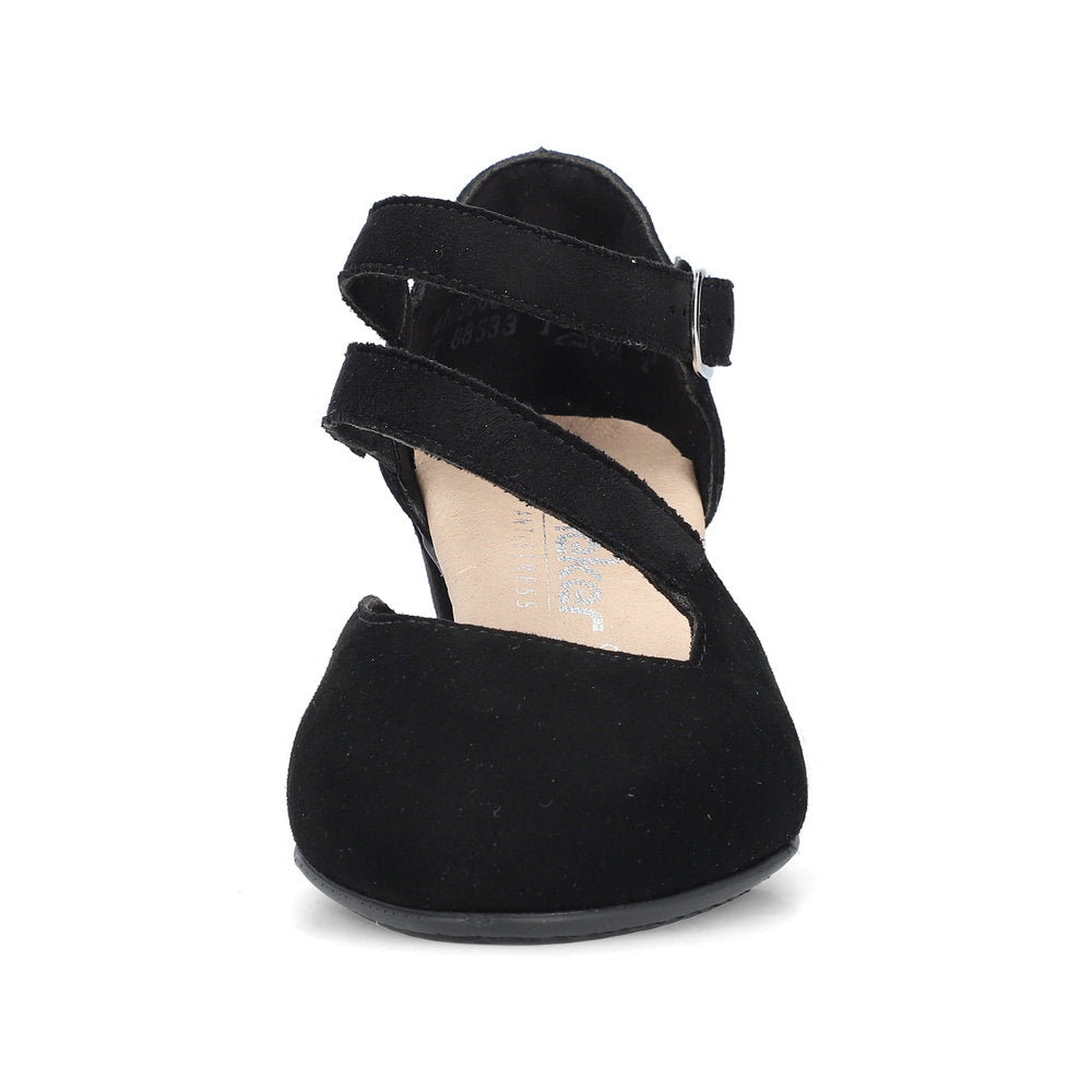 Rieker ladies Cross Strap Court Shoe