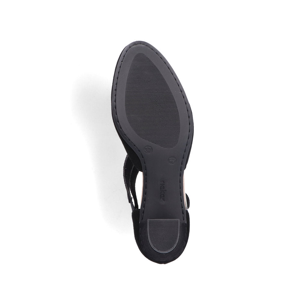 Rieker ladies Cross Strap Court Shoe