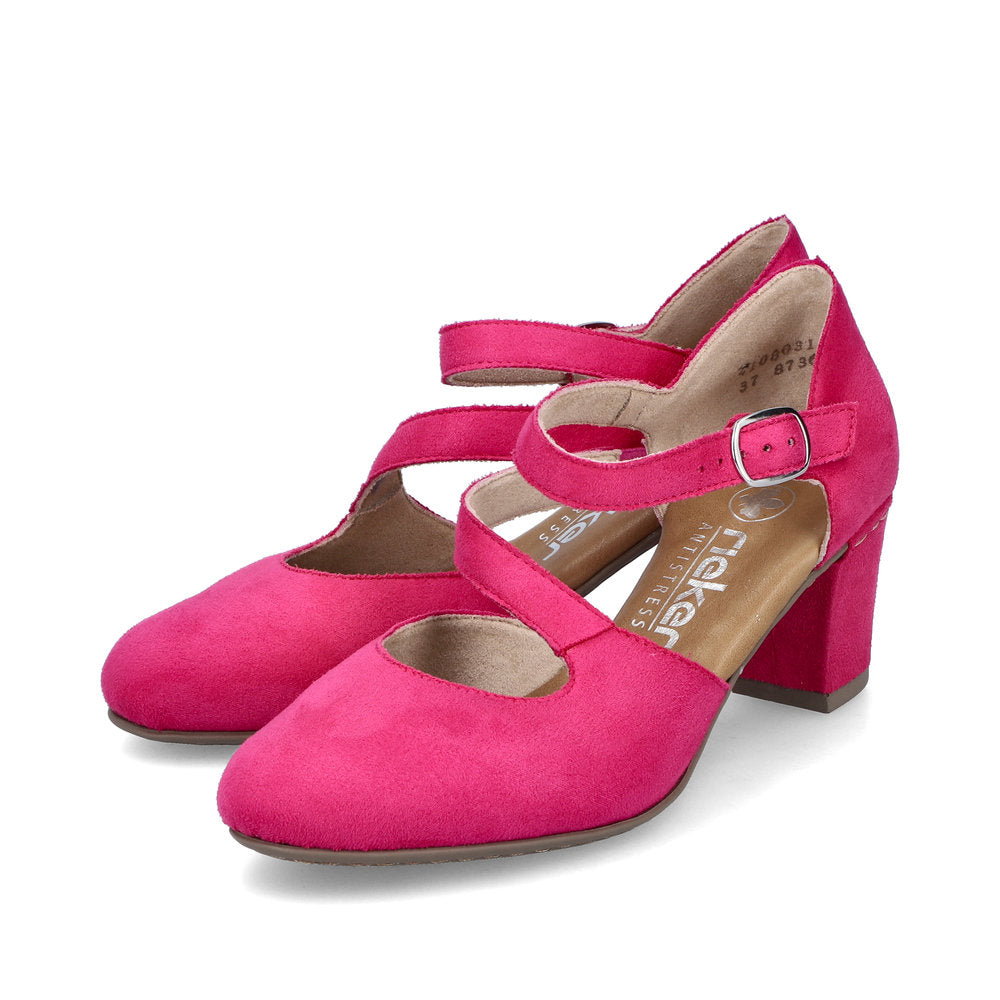 Rieker ladies Cross Strap Court Shoe