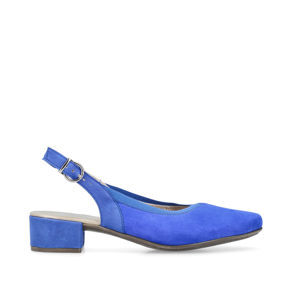 Rieker Ladies Low Heel Sling Back Court Shoe