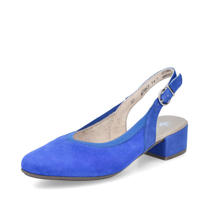 Rieker Ladies Low Heel Sling Back Court Shoe