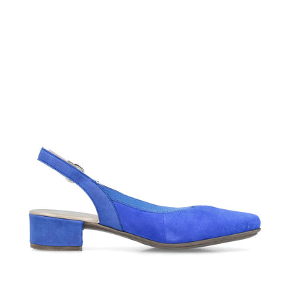 Rieker Ladies Low Heel Sling Back Court Shoe