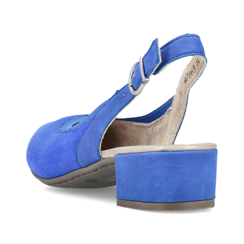 Rieker Ladies Low Heel Sling Back Court Shoe