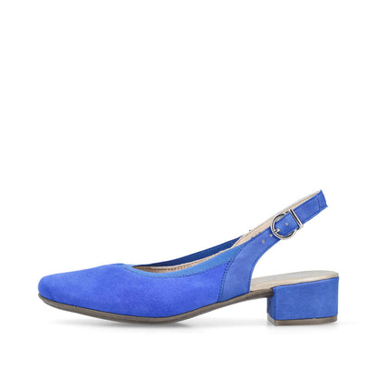 Rieker Ladies Low Heel Sling Back Court Shoe