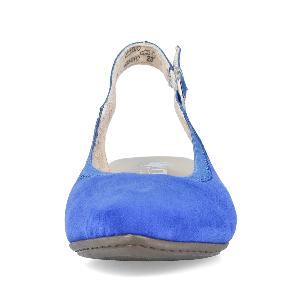 Rieker Ladies Low Heel Sling Back Court Shoe