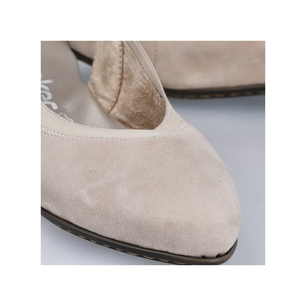 Rieker Ladies Low Heel Sling Back Court Shoe