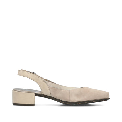 Rieker Ladies Low Heel Sling Back Court Shoe