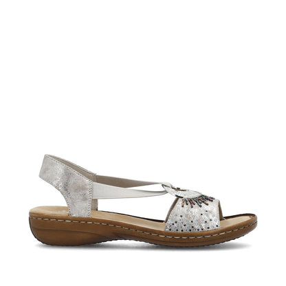 Rieker Ladies Elastic Strap Flat Sandal
